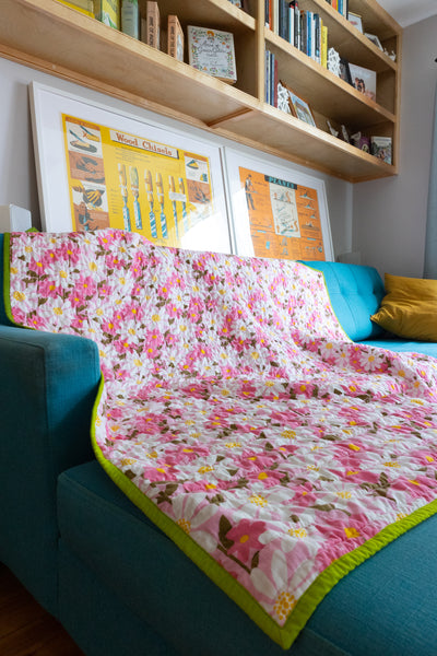 Wildflower Meadow Throw Quilt