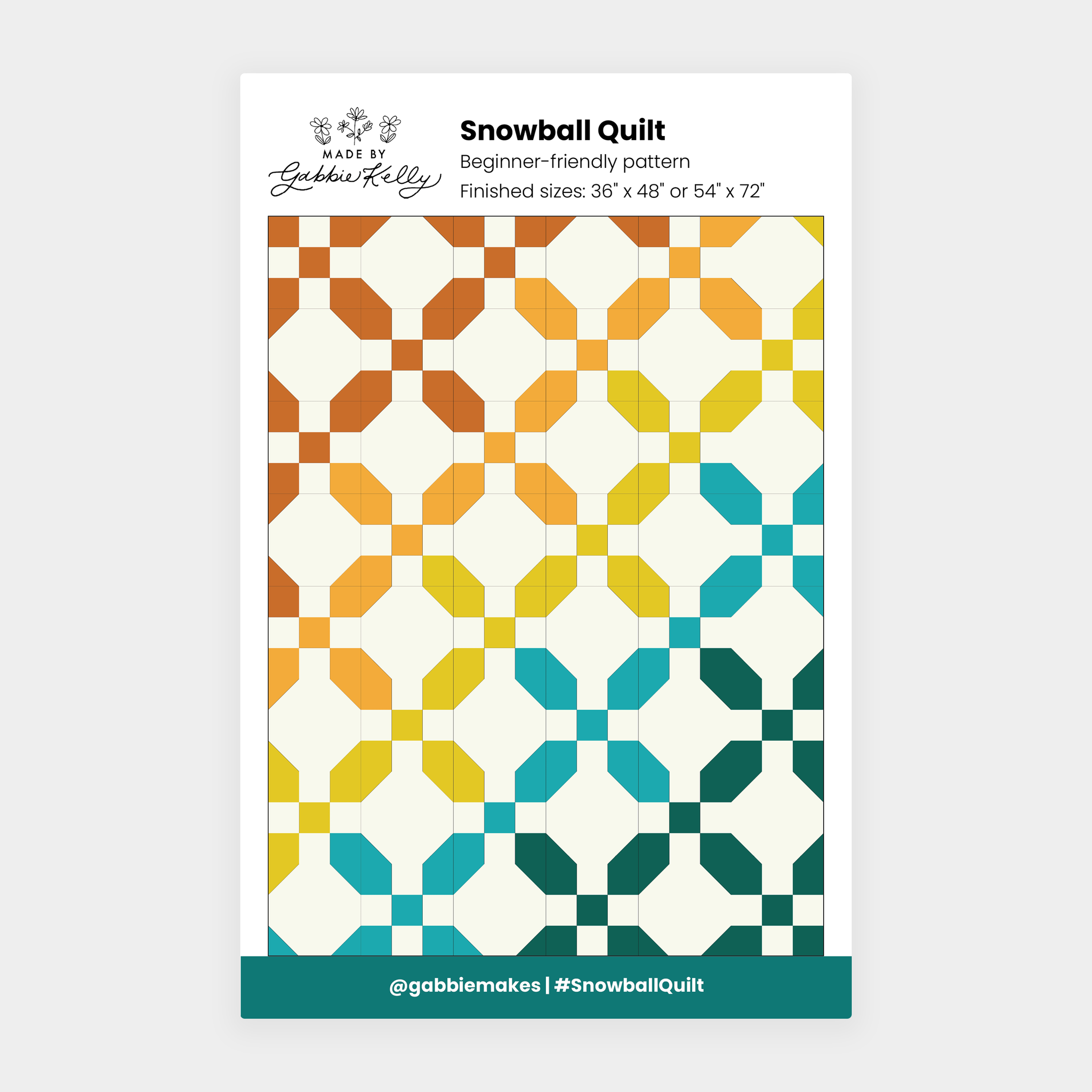 Paper Pattern - Snowball Quilt